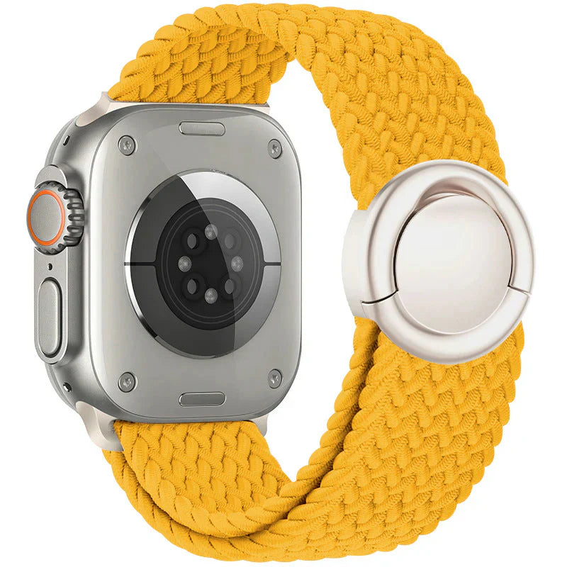 Cinturino intrecciato in nylon per Apple Watch — Fibbia rotonda regolabile