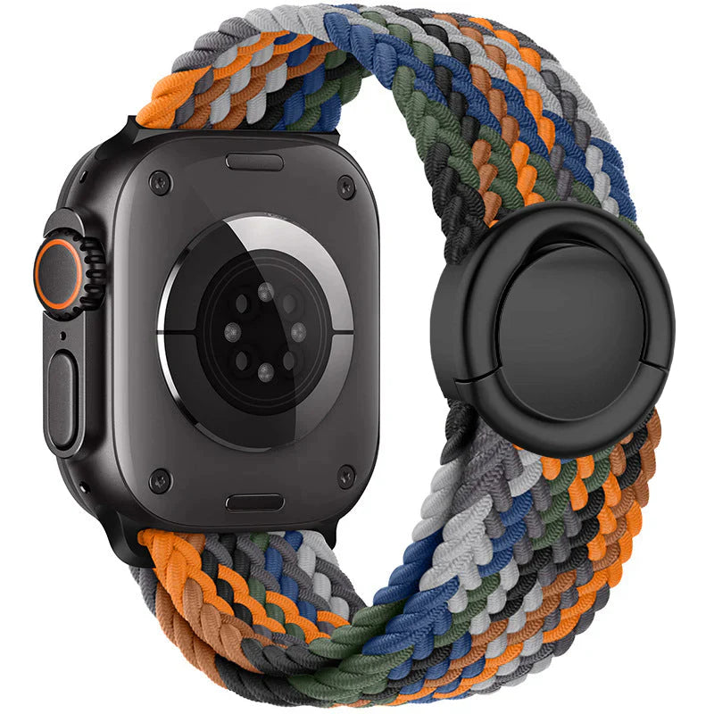 Cinturino intrecciato in nylon per Apple Watch — Fibbia rotonda regolabile