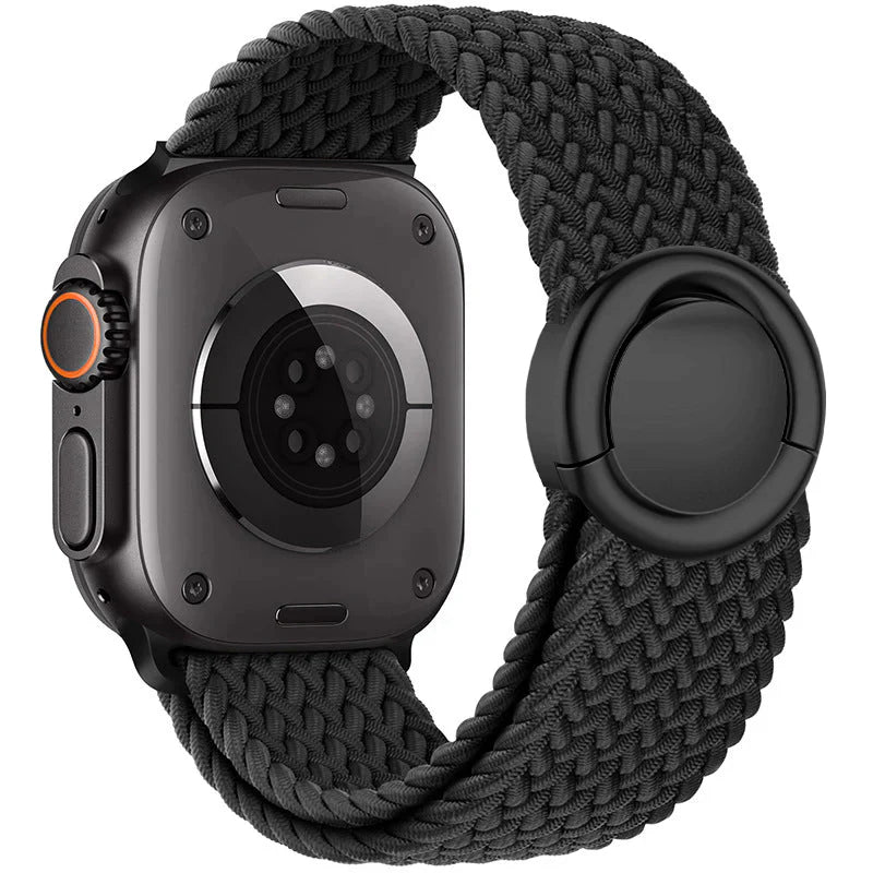 Cinturino intrecciato in nylon per Apple Watch — Fibbia rotonda regolabile