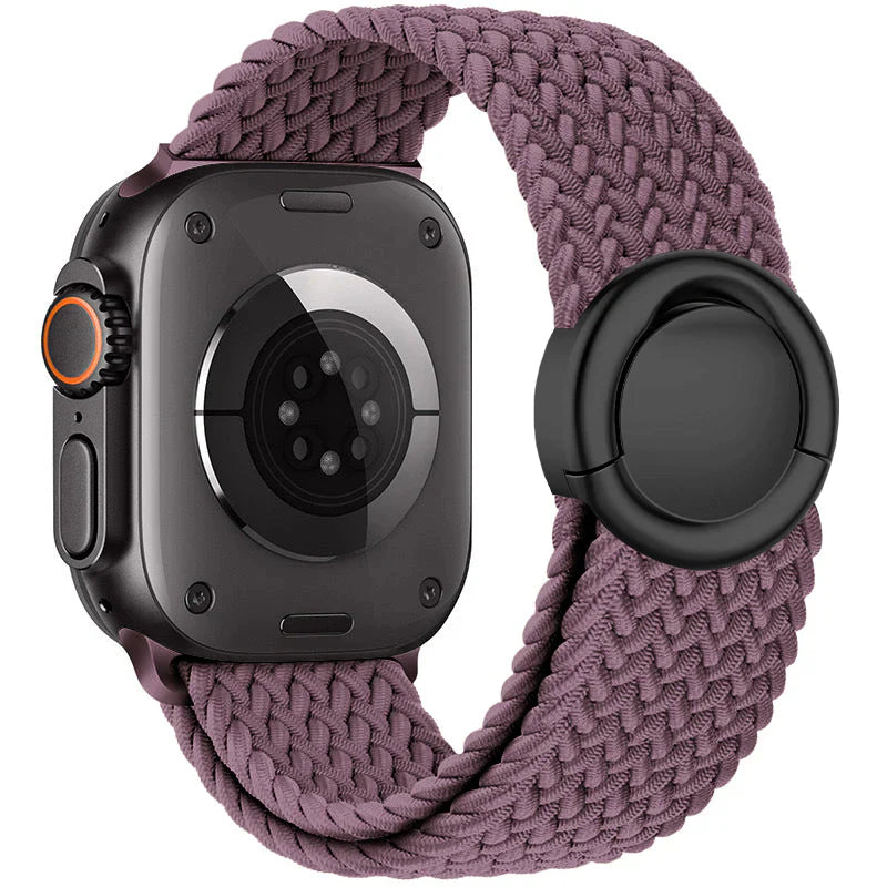 Cinturino intrecciato in nylon per Apple Watch — Fibbia rotonda regolabile