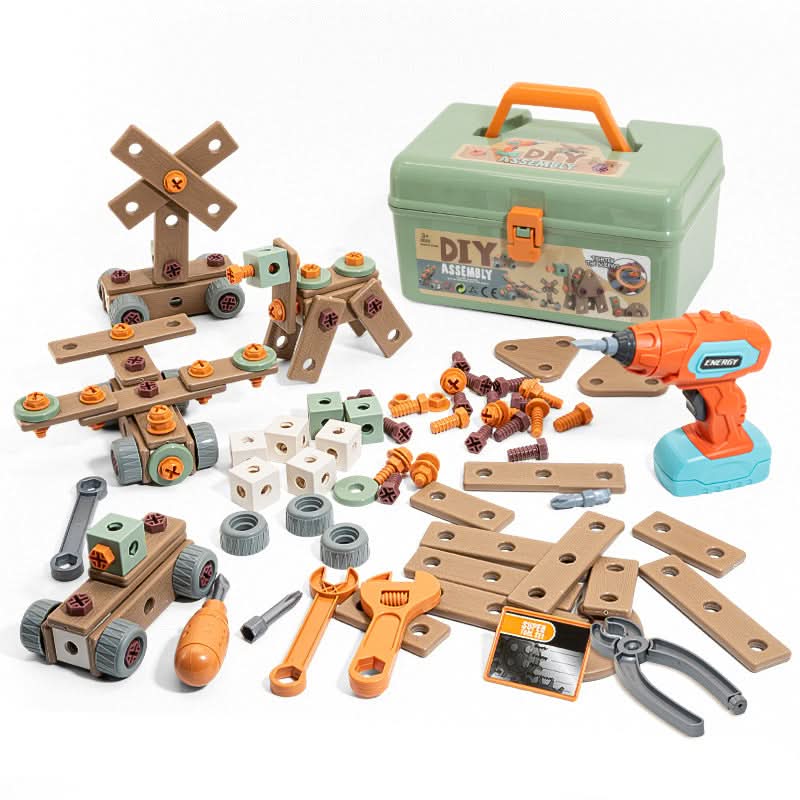 ערכת כלי בנייה ApexCraft BuildMaster בת 100 חלקים, מגיל 3+