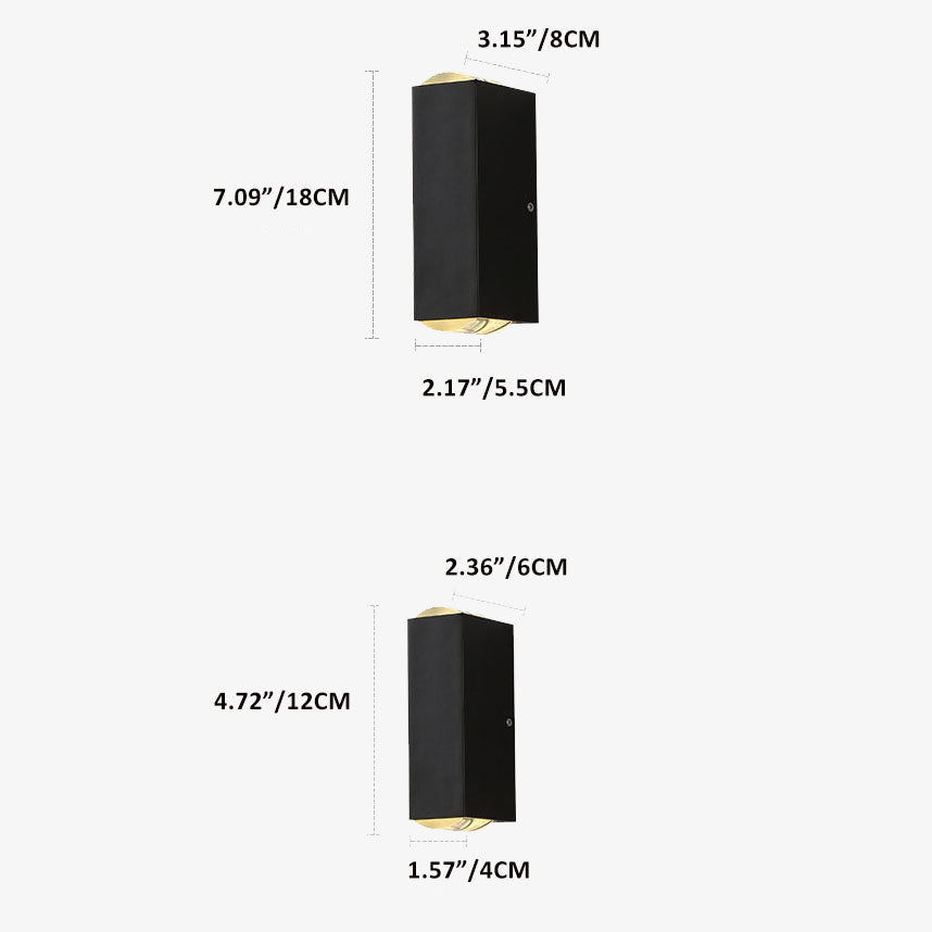 IP65 LED kültéri fali lámpa — vízálló fel/le világítás, 6W-10W, 600-1000 Lm