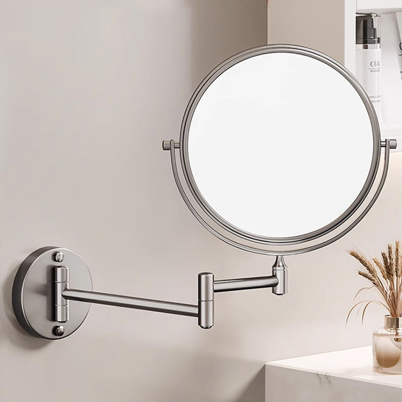 Specchio da barba ricaricabile da parete — Rotazione a 360 gradi, ingrandimento da 1X a 10X, LED integrato