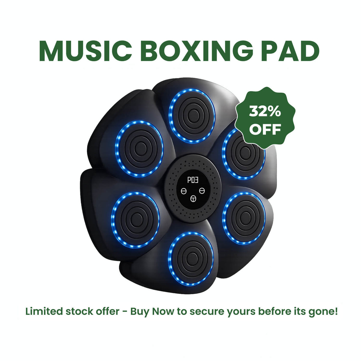 Rhythm Boxing Pad — Music-Driven Interactive Punching Wall