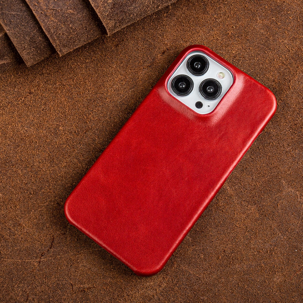 Novan iPhone-kuori, Nova Creations - öljyvahattu aito nahka