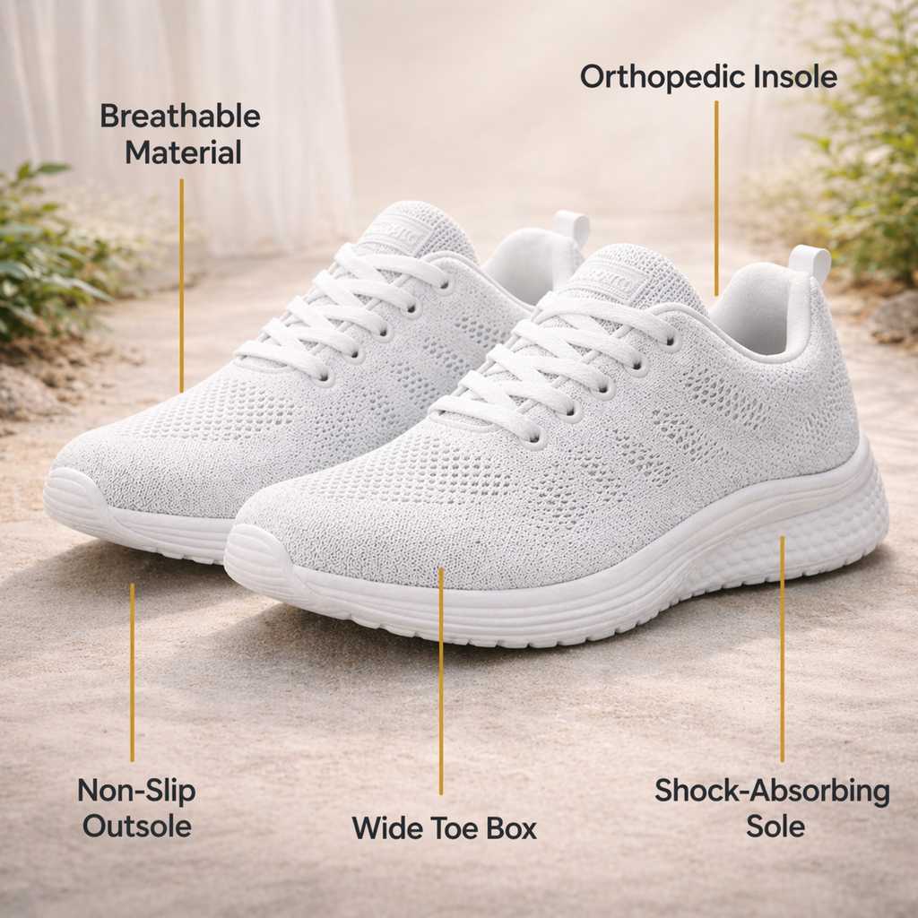 Orthopedic Footwear - Breathable EVA Sole - Gel-Core Cushioning | livraina