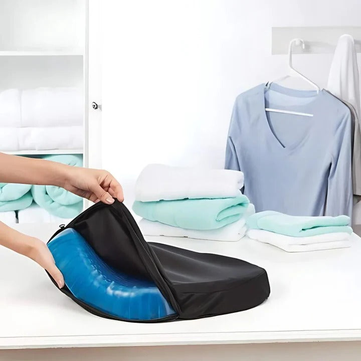 Orthopedisch gel-zitkussen - ademend honingraatdesign - drukverlichtend comfort | livraina