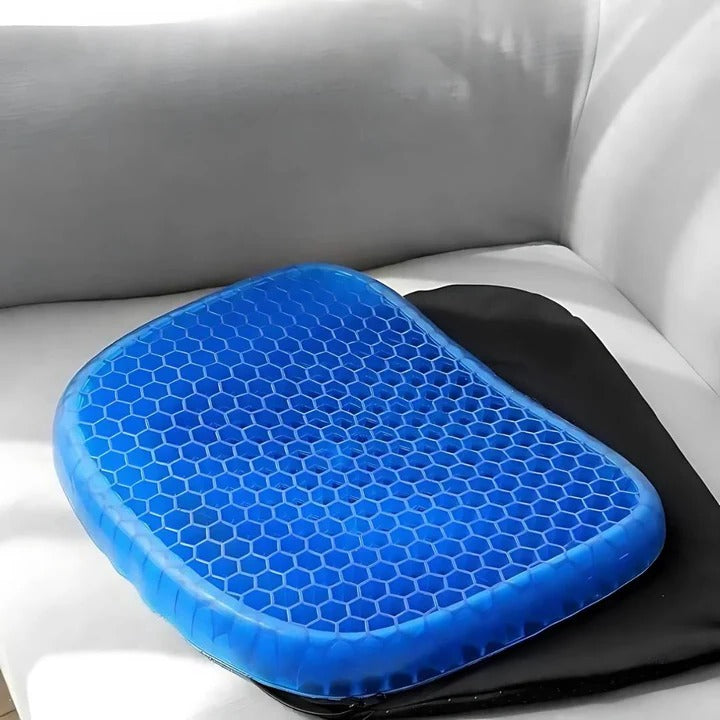 Orthopedisch gel-zitkussen - ademend honingraatdesign - drukverlichtend comfort | livraina