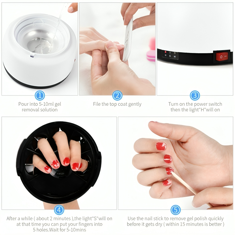 Nail Steamer Gel Removal Machine | livraina