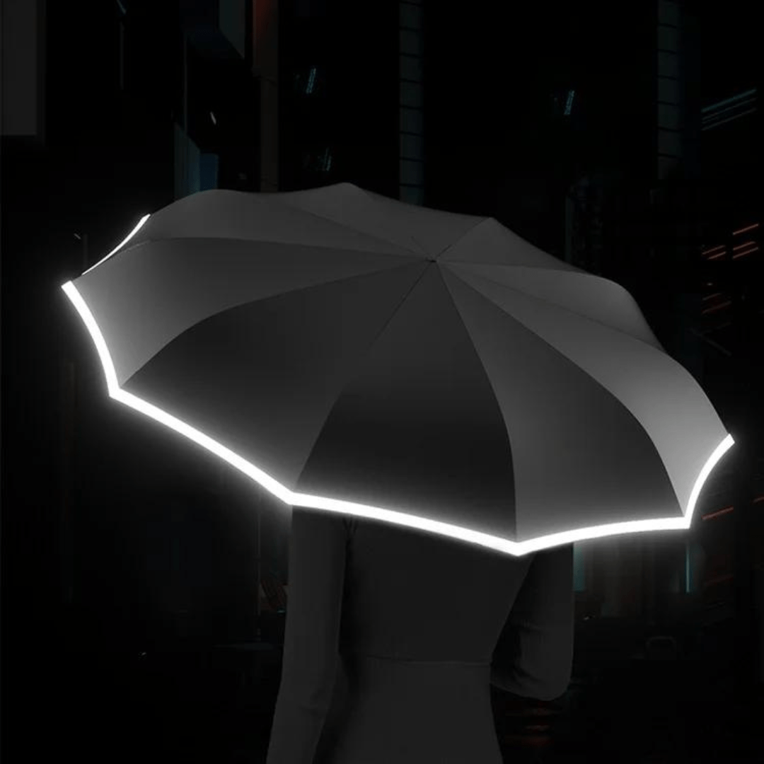Umbrelă compactă automată AeroGuard, rezistentă la vânt