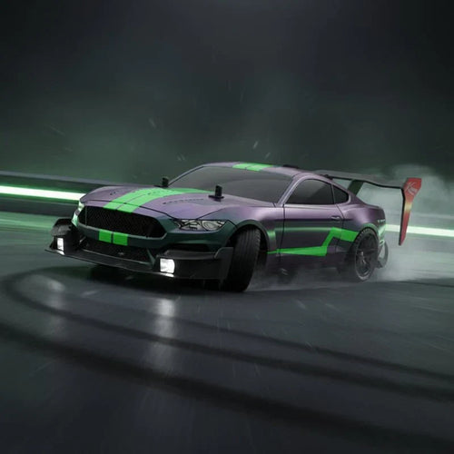 Aero Drift Mustang 1:14 méretarányú távirányítós autó — összkerékmeghajtás, 2.4G távirányító