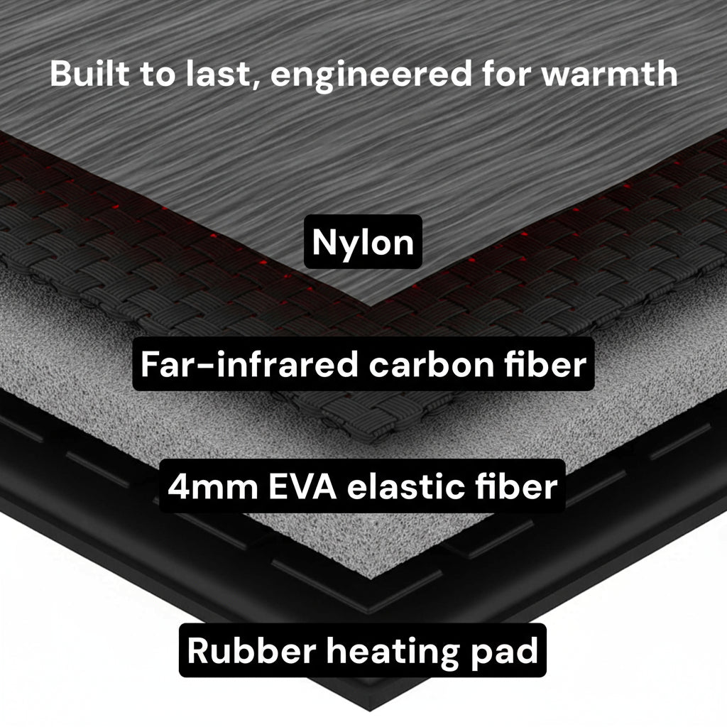Επαναφορτιζόμενα θερμαινόμενα πέλματα, 8W 5V 2A USB, EVA με δυνατότητα κοπής στα μέτρα