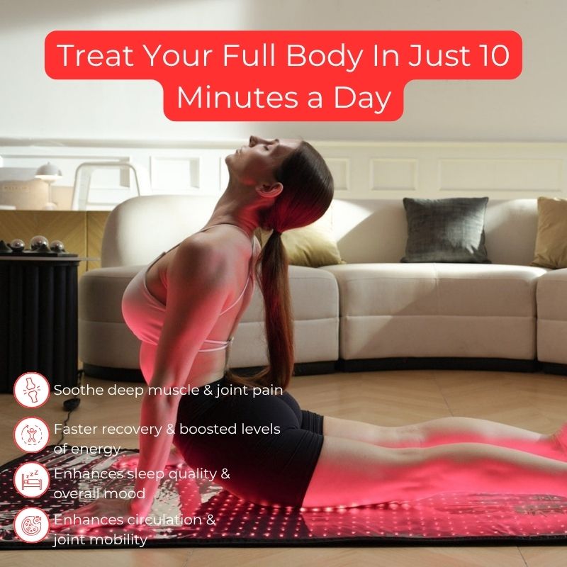 Full-Body Infrared Red Light Therapy Mat for Wellness