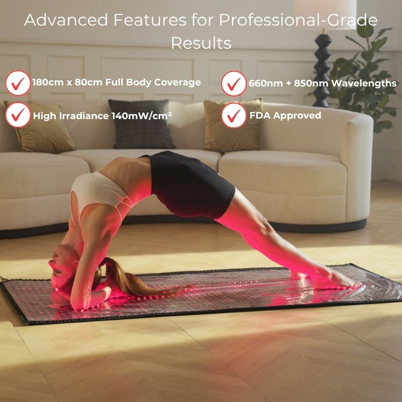 Full-Body Infrared Red Light Therapy Mat for Wellness