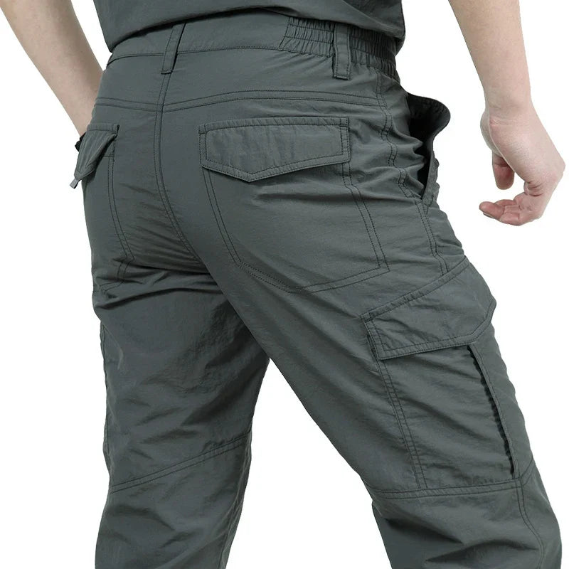 Pantalon cargo tactique d'été Atlas - léger, imperméable, multi-poches