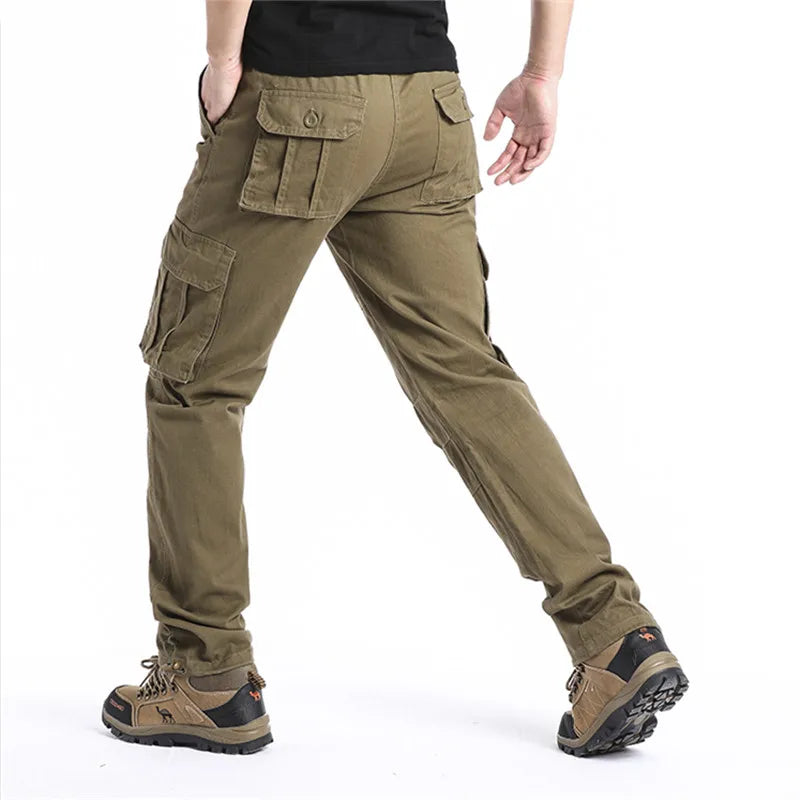 Pantaloni cargo tactici Ardent, cu croială lejeră - buzunare tip jogger din bumbac