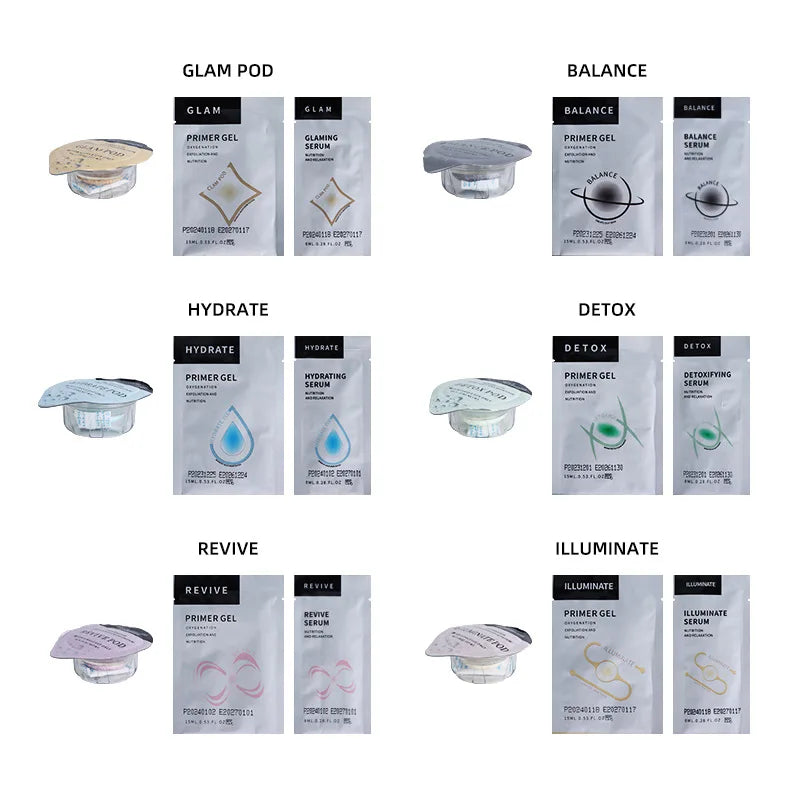 Machine faciale à bulles de CO2 et d’oxygène, 7 types — Massage avec gel sérum