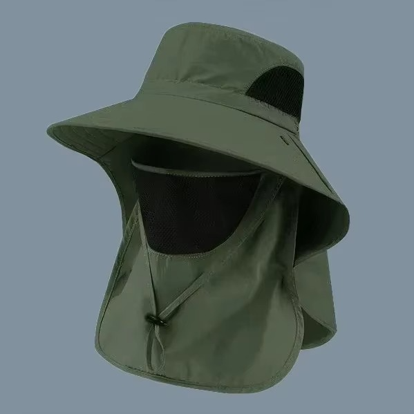 Outdoor-Sonnenhut mit UV-Schutz – breite Krempe, Nackenklappe, schnelltrocknend