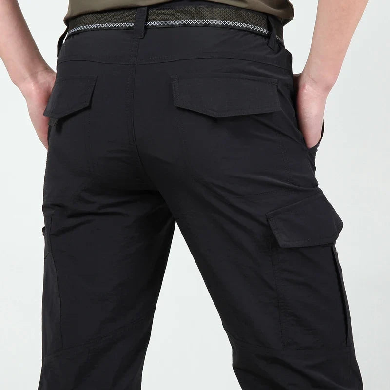 Pantalon cargo tactique d'été Atlas - léger, imperméable, multi-poches