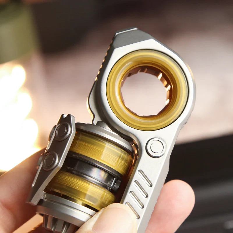 CalmSpin 不锈钢 EDC 解压玩具 — 顺滑触感指尖陀螺