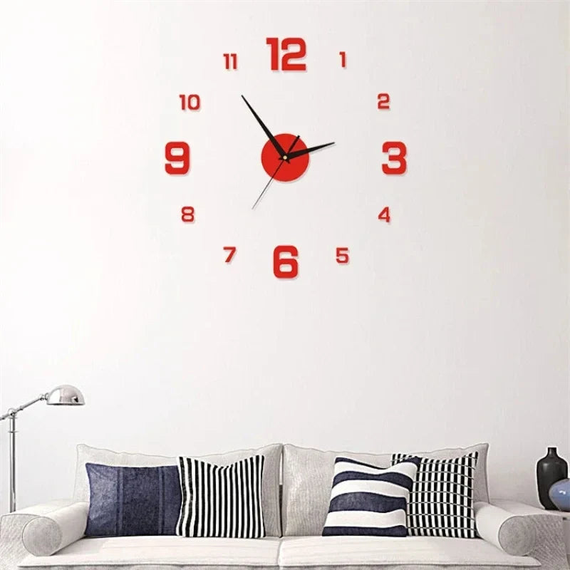 Horloge murale lumineuse 3D DIY LumaNova — Style moderne sans cadre