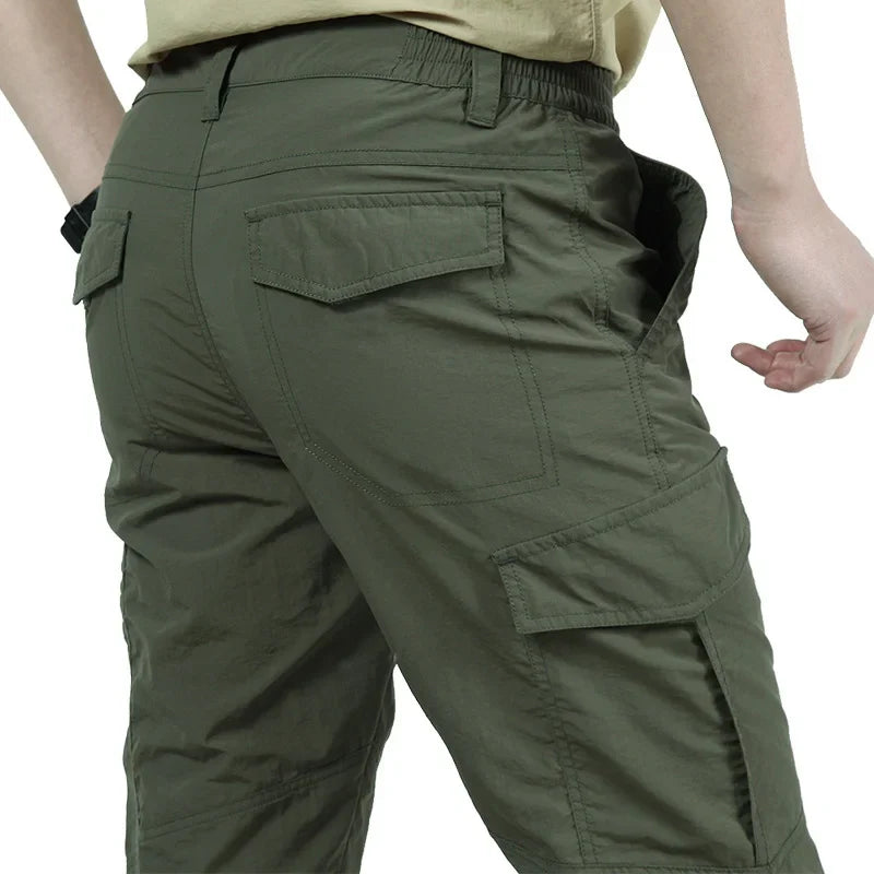 Pantalon cargo tactique d'été Atlas - léger, imperméable, multi-poches