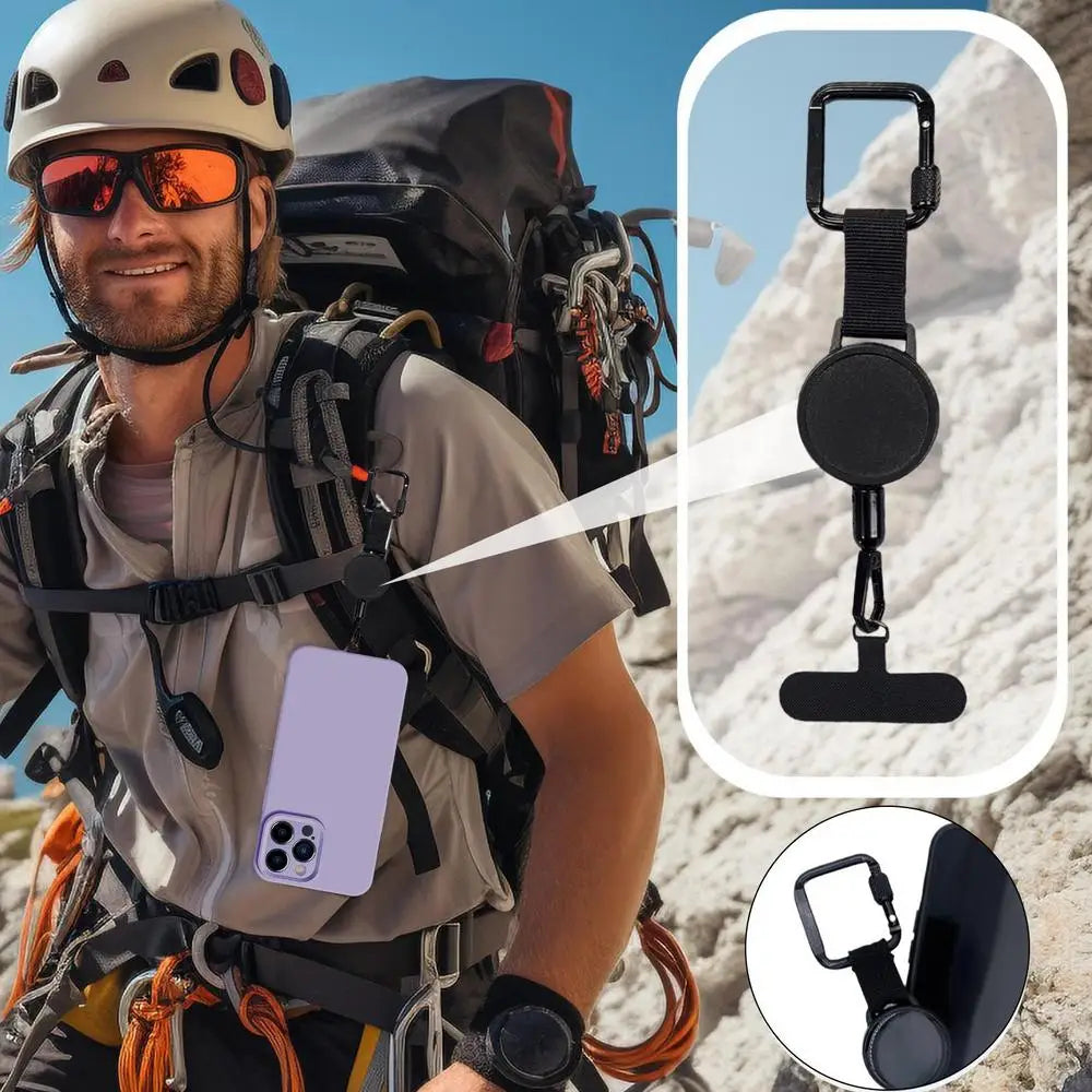 Ausziehbare Telefonsicherungshalterung – Diebstahlschutz-Gürtelclip