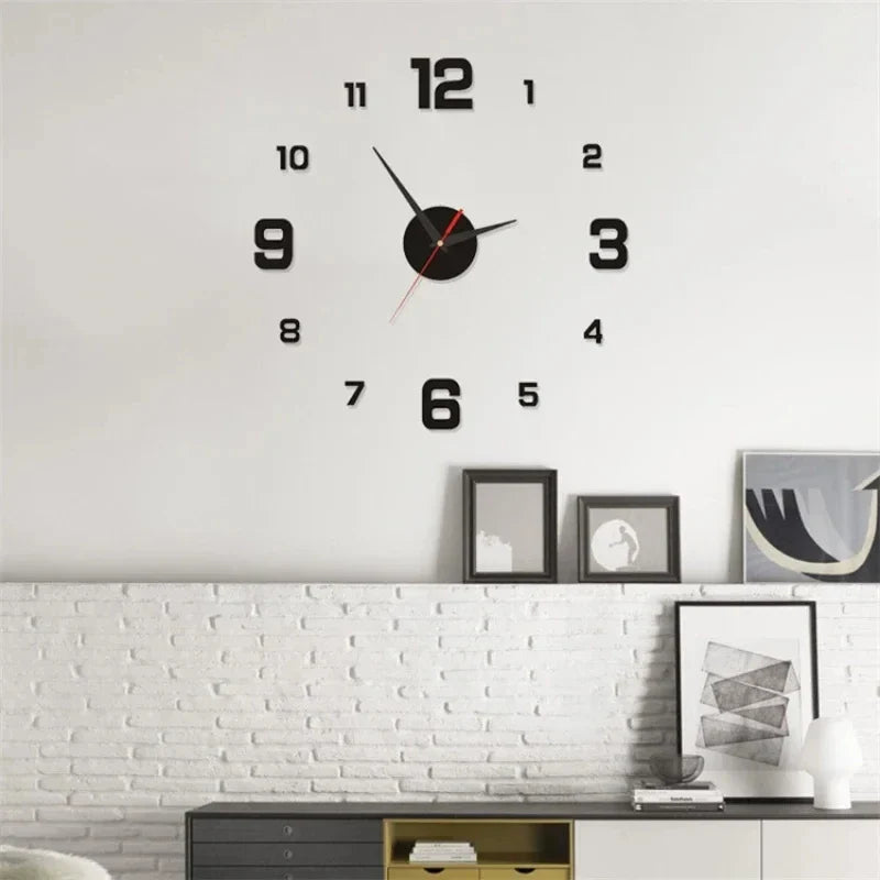 Horloge murale lumineuse 3D DIY LumaNova — Style moderne sans cadre