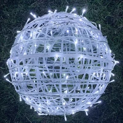 Sfere luminose d'atmosfera a LED AuroraGlow — Sfere luminose intrecciate