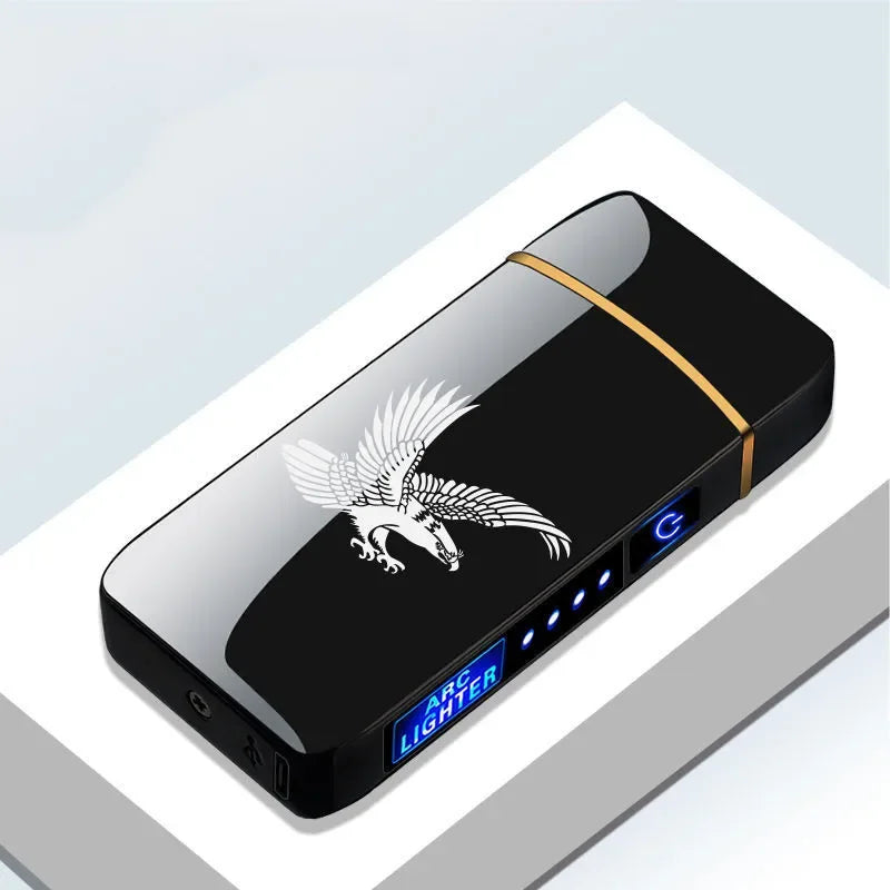 NovaArc kék plazmagyújtó — USB-ről tölthető, dupla ívű lánggal