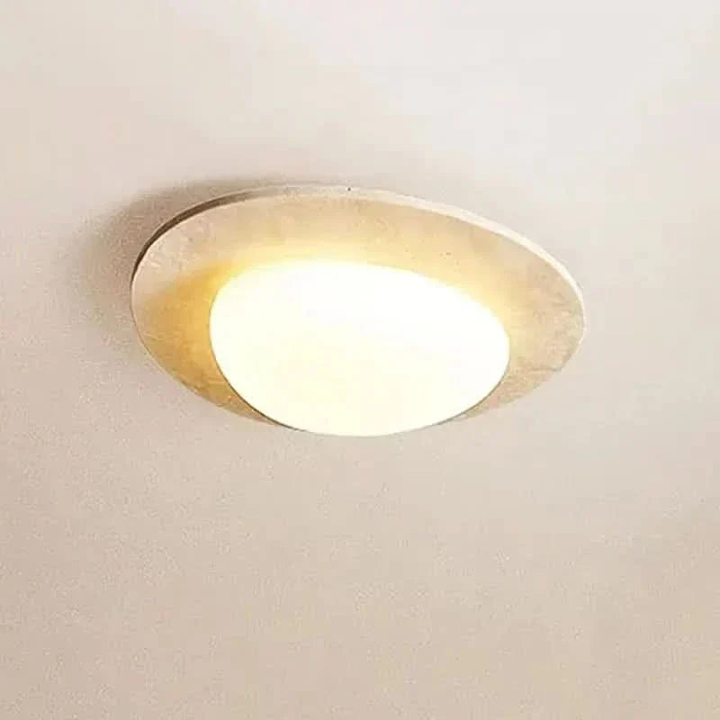 Lampada da soffitto LED in pietra naturale stile wabi-sabi | livraina