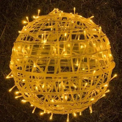 Sfere luminose d'atmosfera a LED AuroraGlow — Sfere luminose intrecciate