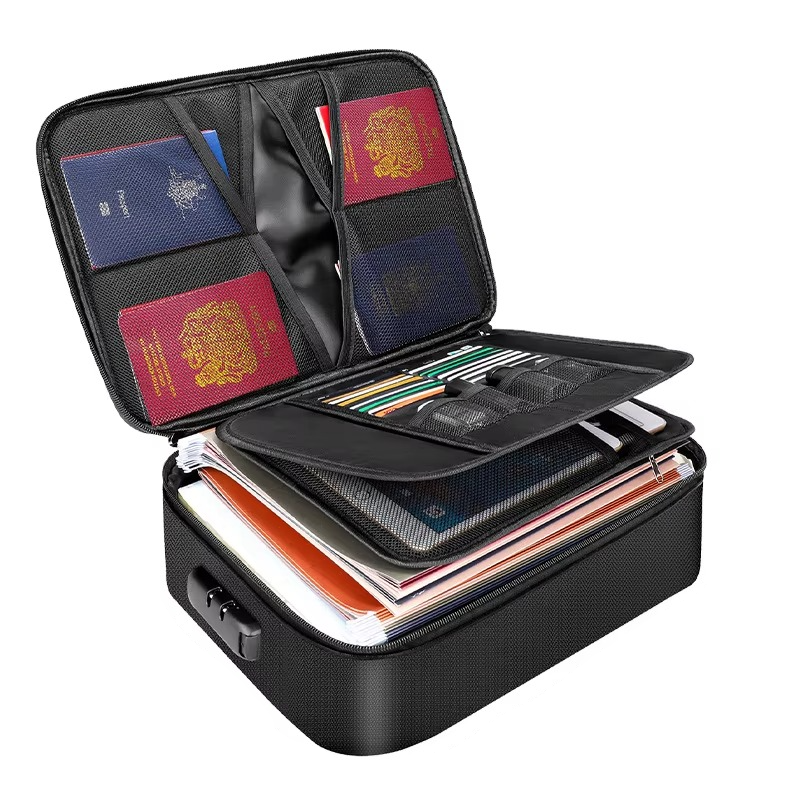 Portable Fireproof Waterproof Document Organizer Bag