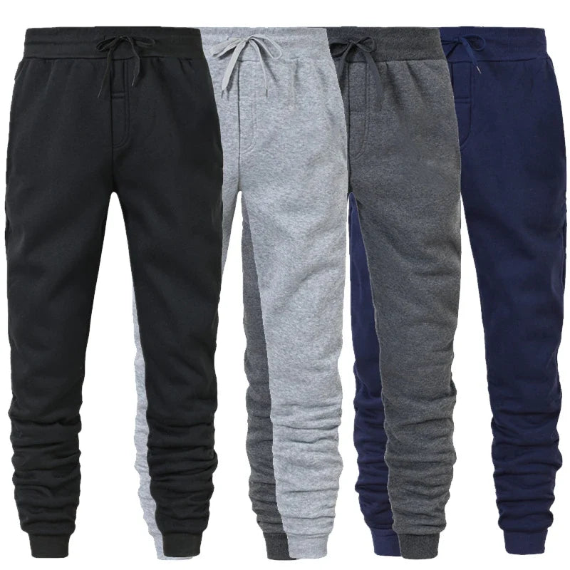 Calças de fato de treino jogger casuais NovaFlex - cintura ajustável com cordão