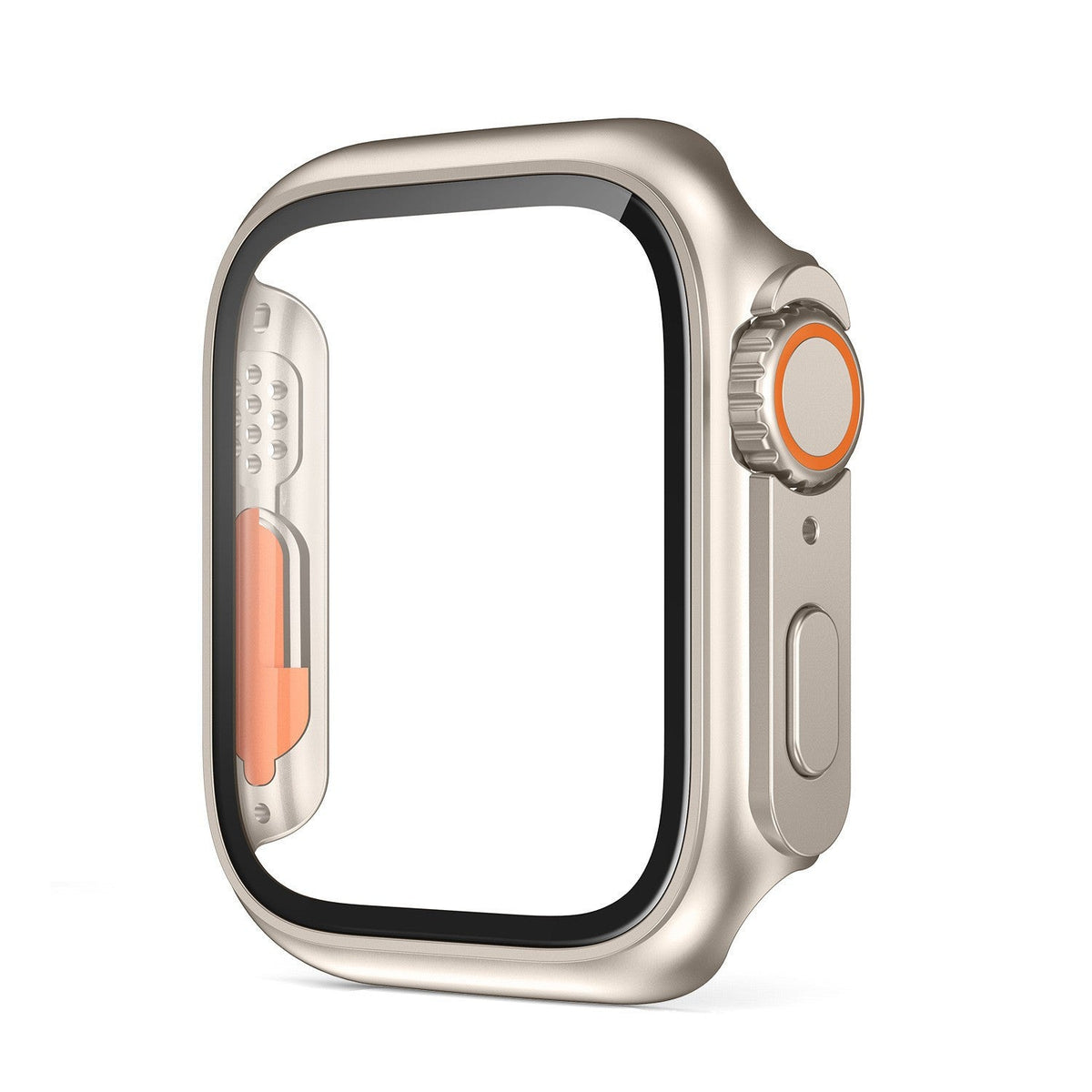 Ultradünne Hülle im Stil der Apple Watch Ultra – wasserdichtes gehärtetes Glas