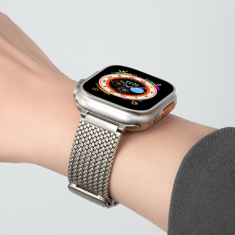 Cinturino magnetico intrecciato di ricambio per accessorio smartwatch Aurora