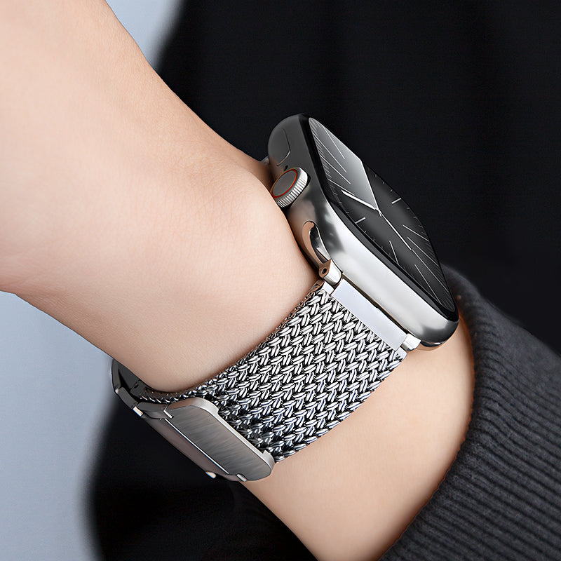 Cinturino magnetico intrecciato di ricambio per accessorio smartwatch Aurora