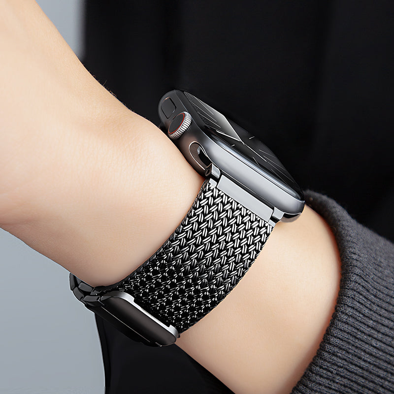Cinturino magnetico intrecciato di ricambio per accessorio smartwatch Aurora