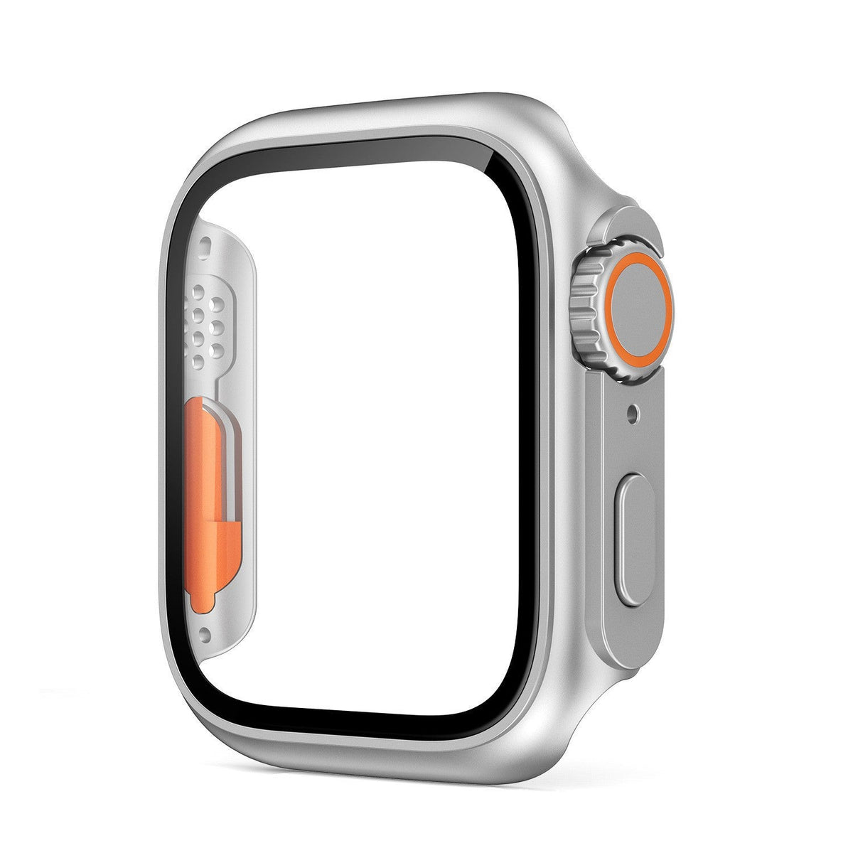 Ultradünne Hülle im Stil der Apple Watch Ultra – wasserdichtes gehärtetes Glas