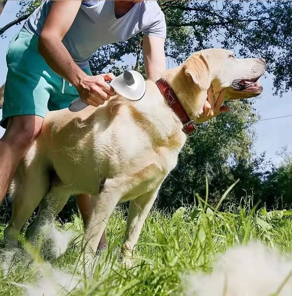 FurEase kisállatszőr-eltávolító slicker kefe — kutyákhoz és macskákhoz, hosszú szőrre