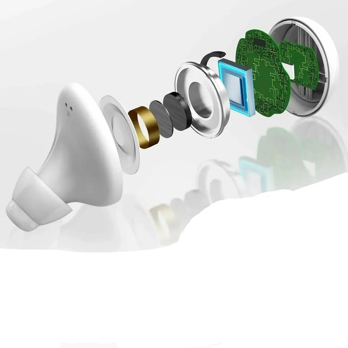 Chytré naslouchátko — ovládání přes Bluetooth aplikaci, více režimů zvuku