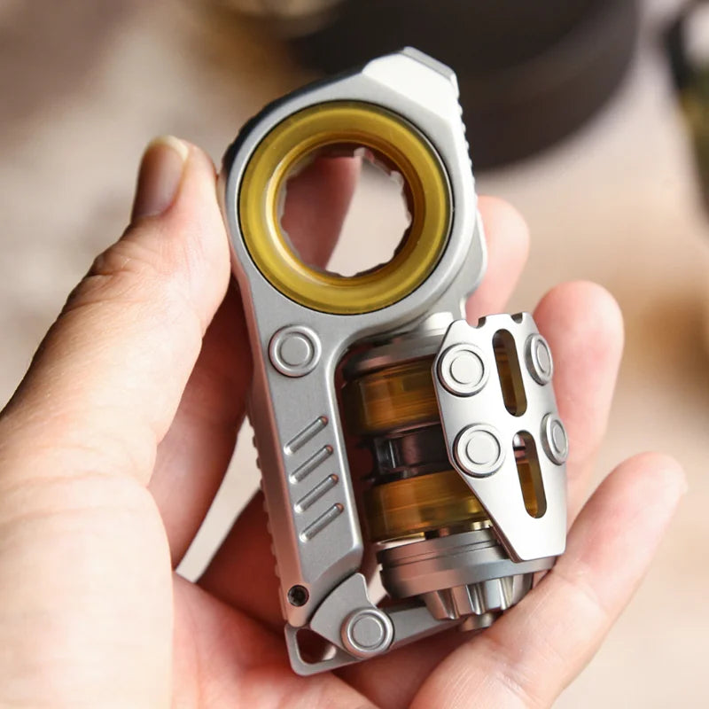 CalmSpin 不锈钢 EDC 解压玩具 — 顺滑触感指尖陀螺