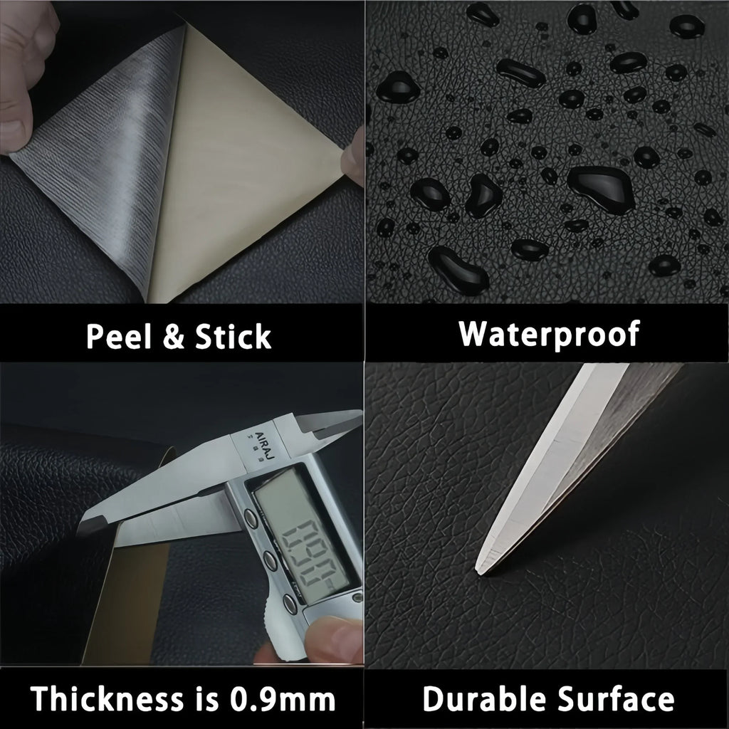 Parche autoadhesivo de cuero sintético PU para reparar muebles y accesorios