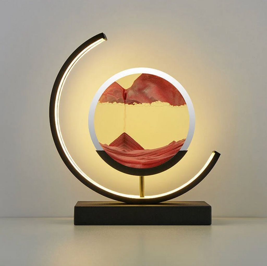 نسيم المحيط في فن الرمال: ديكور ساحر مضاء | livraina