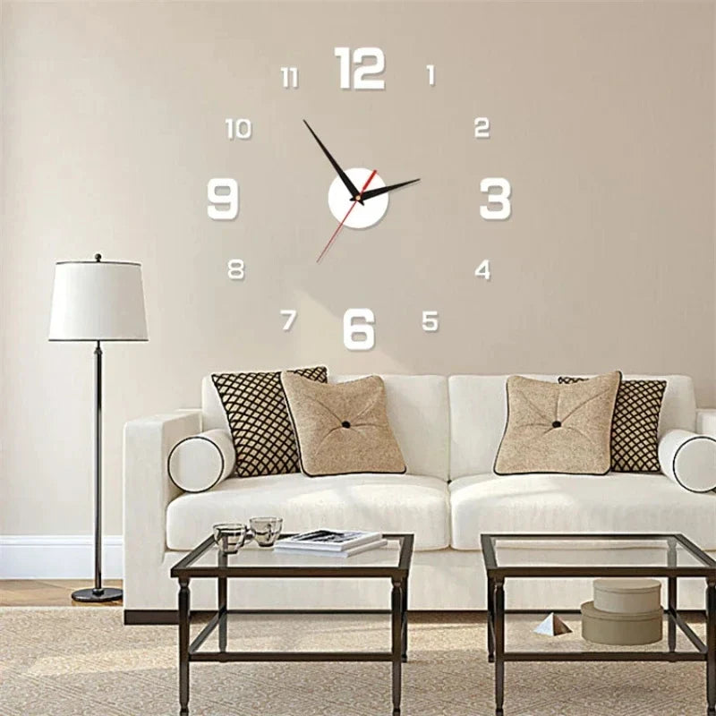 Horloge murale lumineuse 3D DIY LumaNova — Style moderne sans cadre
