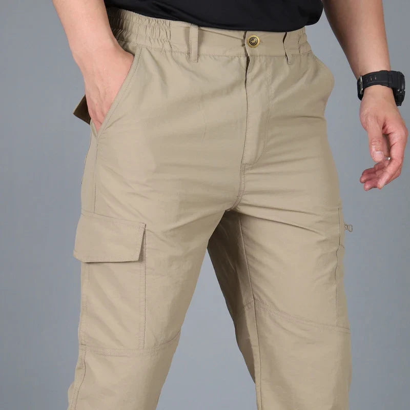 Pantalon cargo tactique d'été Atlas - léger, imperméable, multi-poches