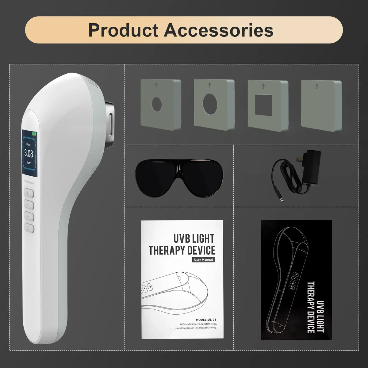 Theia kompakt handhållen smalbands-UVB-fototerapilampa 311nm