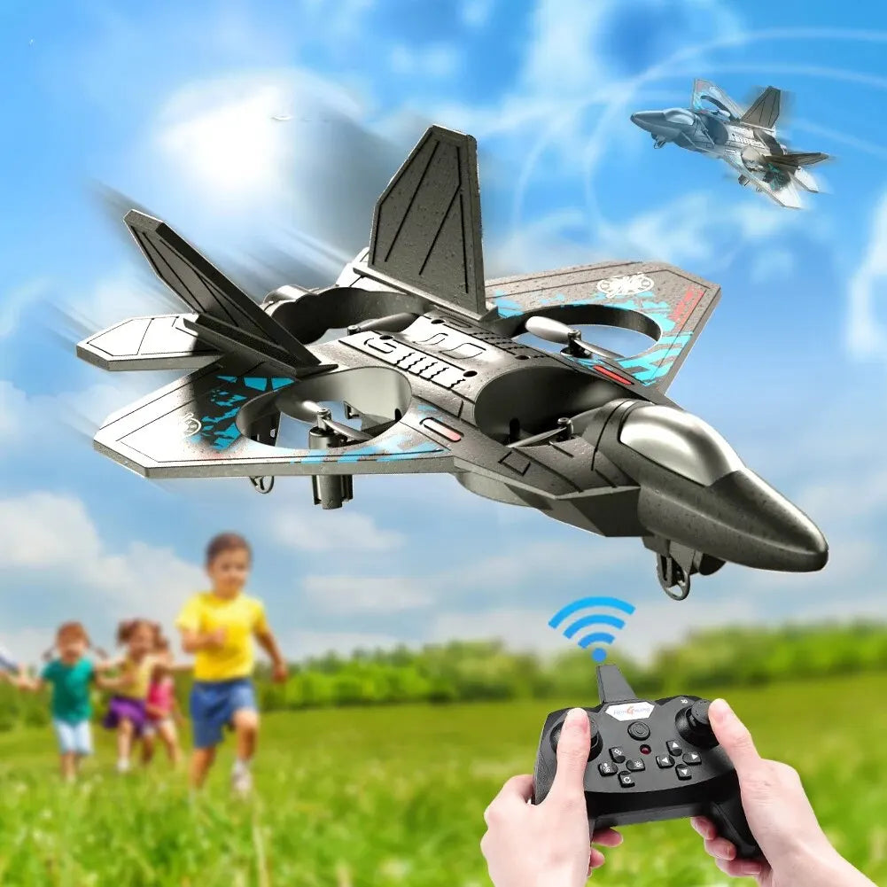 Dron myśliwski RC — statek powietrzny z czterema silnikami i czujnikiem grawitacji