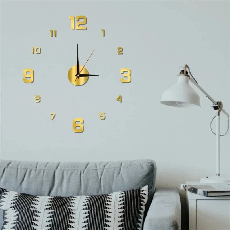 Horloge murale lumineuse 3D DIY LumaNova — Style moderne sans cadre