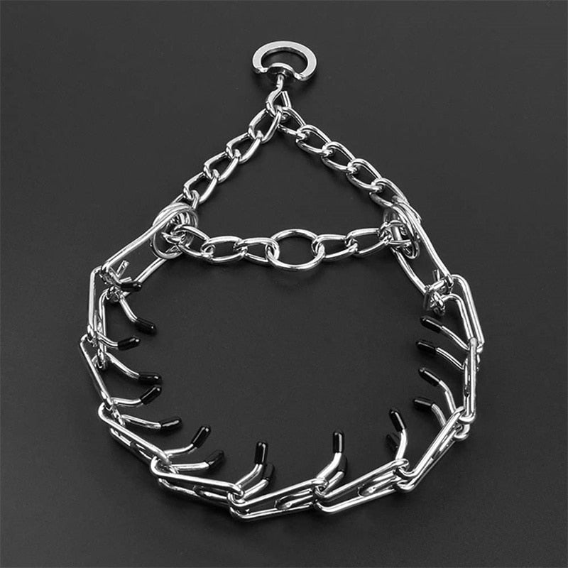 Collar de púas para perros SummitPaw - Puntas de goma y acero cromado